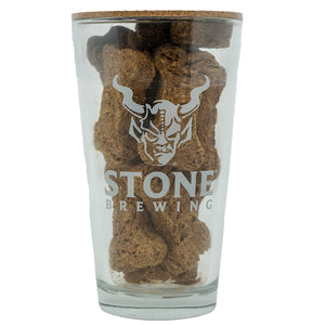 Treat your furry little friend right with Stone Bones made from our spent grain organic peanut butter organic flour organic eggs and a little water by our friends at Doggie Beer Bones. Don't worry Stone Bones contain no alcohol.
