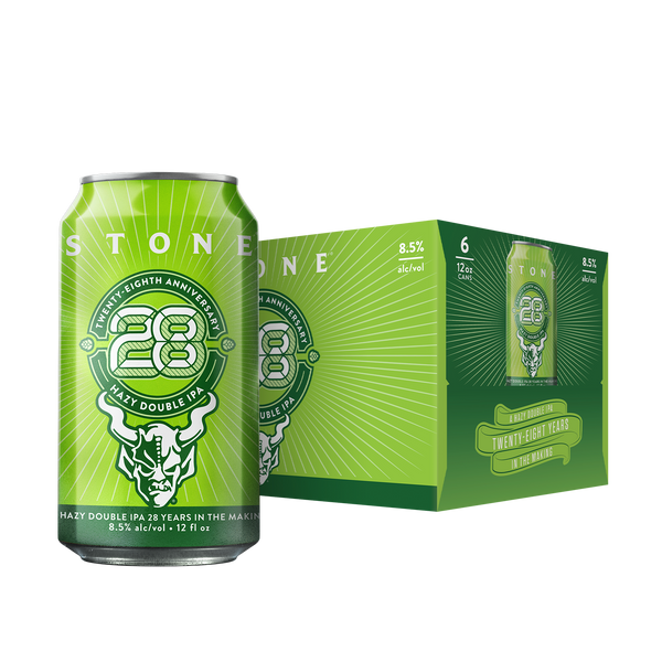 Stone 28th Anniversary Hazy Double IPA 12oz 6pk Cans