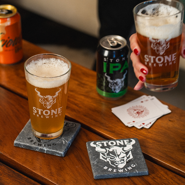 Stone Brewing Pint Glass Set of 4