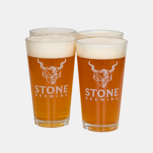 Stone Brewing Pint Glass Set of 4