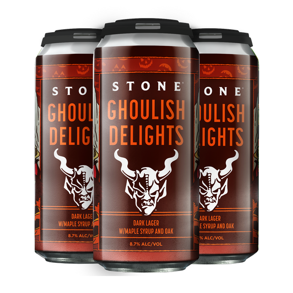 One Batch Dispatch - Stone Ghoulish Delights Dark Lager 16oz 4pk Cans