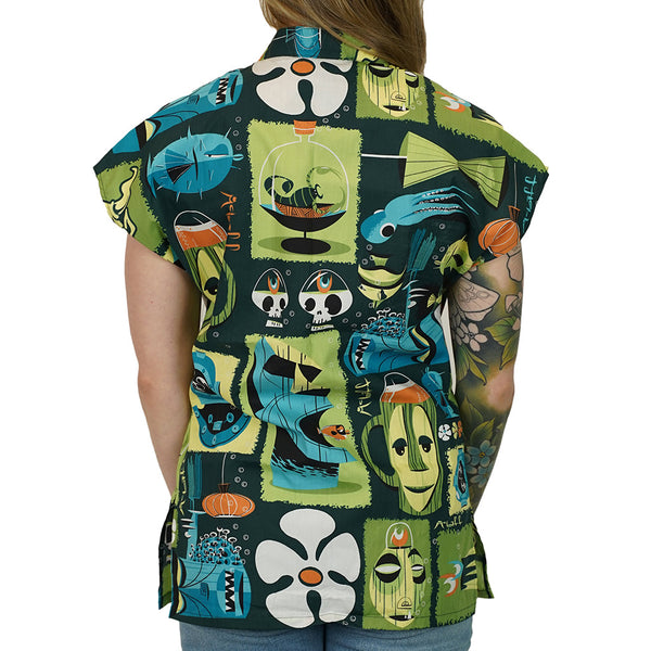 Mcbiff Haunted Tiki Room Tea Timer shirt! Made in the USA.