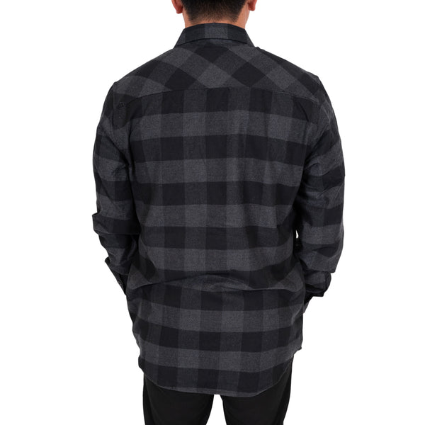 The classic craft beer flannel in heather grey and black checker pattern. Perfect for brewing beer or just drinking it.