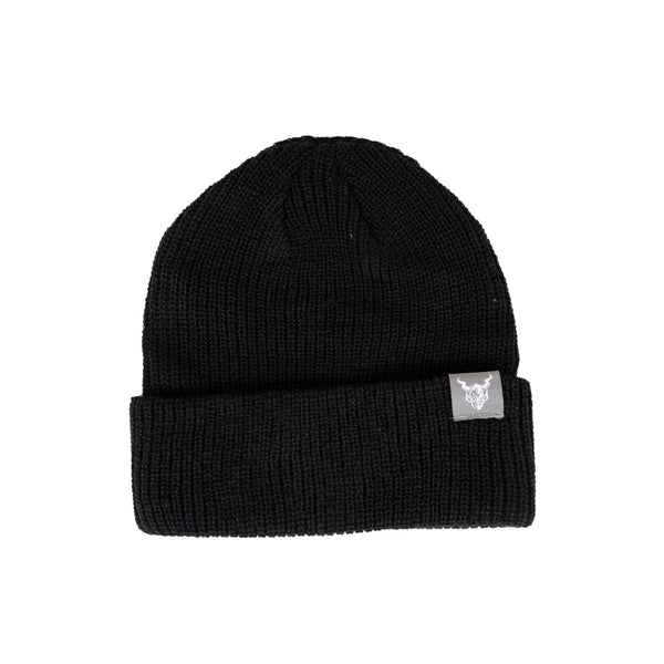 Cold beer. Warm heads. Can't lose with this chunky cable knit cuffed beanie with a woven label.