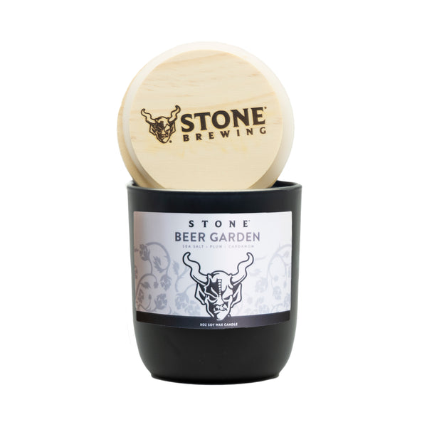 8oz soy wax candle with notes of tobacco, lavender & oakmoss. The next best thing to a freshly-opened bottle of Stone IPA.