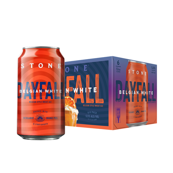 Brewed with Bergamot orange peel and coriander, Stone Dayfall Belgian White is quite possibly the finest beer ever created for drinking in the sunshine. 